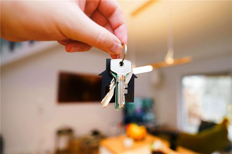 Schlüssel für das Haus eines privaten Vermieters